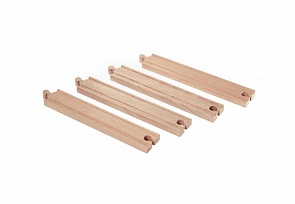 Железнодорожное полотно, прямое, длина 21,6 см., 4 детали (Brio, 33341)